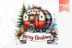 Whimsical Caravan - Christmas Clipart PNG Design Product Image 1
