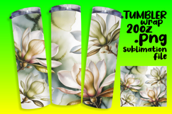 Bespoke 20oz Tumbler Artwork , Flowers Product Image 1