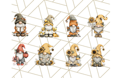 Thanksgiving Gnome Clipart PNG Cute Fall Gnomes, Gnome Png Product Image 7