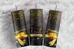 Winter Vibes Snowflakes Glitter Confetti 20 oz tumbler wrap Product Image 1