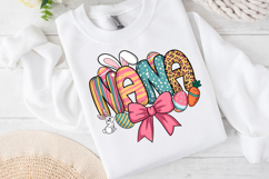 Nana Easter Bunny Clipart, Happy Easter Sublimation PNG Product Image 1