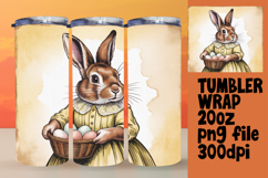 CUSTOM 20oz Tumbler Template for Gifts , Easter Bunny Product Image 1