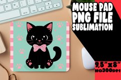 Cute and Playful Kitten Mouse Pad PNG Product Image 1