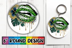 Sublimation Car Coaster Joy, Dripping Lips Product Image 1