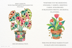 Glitter Spring Houseplants Clipart Product Image 2