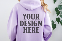Orchid Gildan 18500 Hoodie Sweatshirt Mockup, Unisex Hoodie Product Image 1