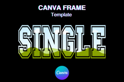 SINGLE Canva Frame Varsity Valentine&#039;s Day Photo Frame Shirt Product Image 1