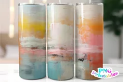 Minimalist Abstract Painting 20 oz Skinny Tumbler Wrap Product Image 1
