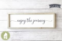 Enjoy the Journey SVG Files, Family Wood Sign SVG Product Image 1