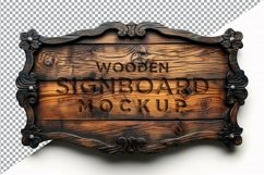 Vintage Wooden Signage Mockup Template Product Image 1