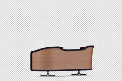 Isometric Arm Chair 3D isolated render Product Image 1