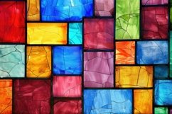 Colorful Stained Glass Background Wallpaper Product Image 1