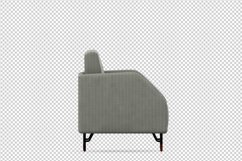 Isometric Arm Chair 3D isolated render Product Image 1