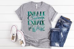 Inhale Courage Exhale Fear SVG Cut File Product Image 2