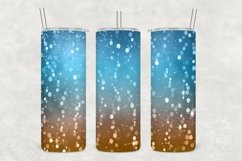 Brown Blues Glowing Glitter Tumbler Sublimation Product Image 1