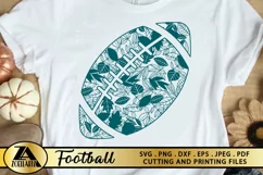 Football SVG PNG EPS DXF Fall Leaves SVG FALL SVG Cut file Product Image 1