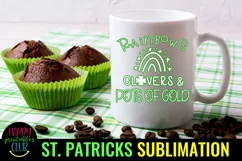 Rainbows Clovers St Patricks Sublimation I St Patty Day Product Image 2