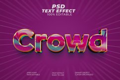 Crowd Editable Text Effect Style Product Image 1
