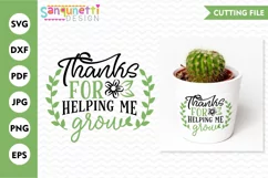 Thanks for helping me grow svg for teachers and moms Product Image 1