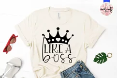 Like a boss - Women Empowerment EPS SVG DXF PNG Product Image 2