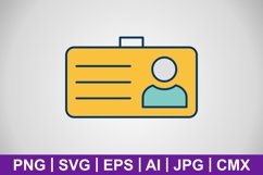 Vector Student Card Icon Product Image 1
