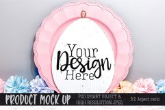 Easter egg sign MOCK UP | PSD & JPG Product Image 1