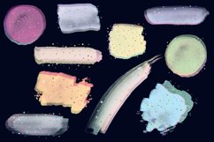 Watercolor and Glitter Brush Strokes in Pastel Colors Product Image 12