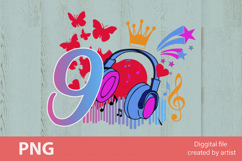 Birthday girl png, Birthday princess png, princess, number Product Image 1