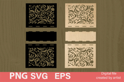 Carved napkin holder SVG, napkin organizer SVG, home decor, Product Image 2