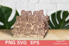 Carved napkin holder SVG, napkin organizer SVG, home decor, Product Image 1