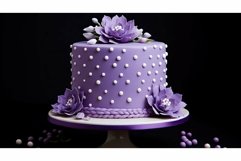 cake purple polka dots Product Image 1