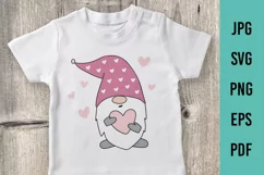 Valentine Gnome SVG, Love Gnome SVG, Gnomes SVG Files Product Image 1
