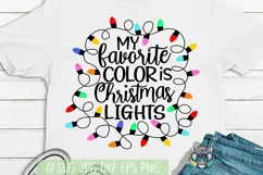 Merry Christmas svg, Christmas Lights svg, Santa, Cut File Product Image 2