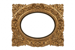 Gold picture frames PNG file transparent Product Image 2