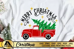 Christmas SVG PNG EPS DXF Merry Christmas SVG Cut Files Product Image 1