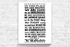 In this place we are helpful, we are kind svg, inspirational Product Image 2