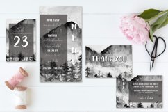 Elegant Monochromic Landscape Wedding Invitation Set Product Image 3
