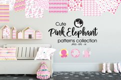 PINK-ELEPHANT, digital papers Product Image 1