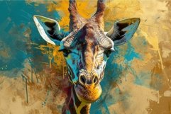 Elongated Giraffe head. Generate Ai Product Image 1