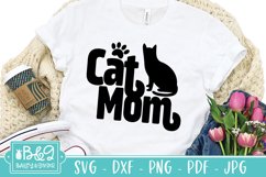 Cute Cat Mom SVG, Pet Owner, Cat Mamma DXF, PNG Product Image 1