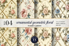 Vintage Floral Wallpaper |Ornamental Flower Pattern Product Image 1