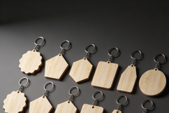 46Pcs Keychain Blank Bundle LaserCut Templates Geometric Sha Product Image 7