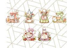 Cottagecore Kitchen Mixer, Apron PNG Clipart, Retro Floral Product Image 8
