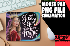 Joyful DESK MAT Creative Design, Just A Girl Product Image 1