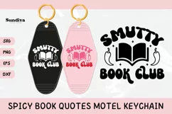 Spicy Book Lover Motel Keychain SVG - Smutty Book Club Product Image 1