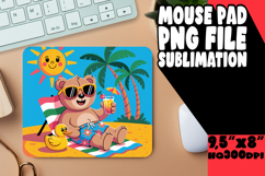 BLISSFUL MOUSE PAD PLAYFUL DESIGN, Cute Bear Product Image 1