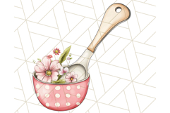 Cottagecore Kitchen Clipart, Vintage Country Floral Kitchen Product Image 3