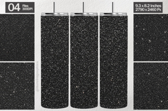 Black Glitter Tumbler Wrap| Tumbler Sublimation Product Image 1