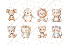 Stuffed Animal Nursery Clipart PNG Bundle, Pastel Plush Toy Product Image 3