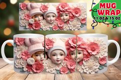 Snowy Radiance Christmas Mug Sublimation | 11oz &amp; 15oz Product Image 1